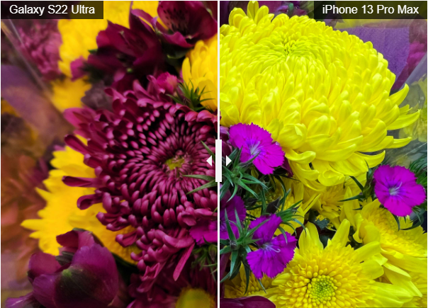 so sánh camera iphone 13 pro max và samsung s22 ultra
