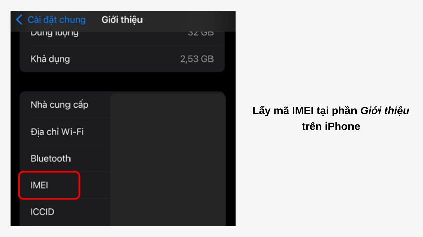 kiểm tra bảo hành bằng IMEI