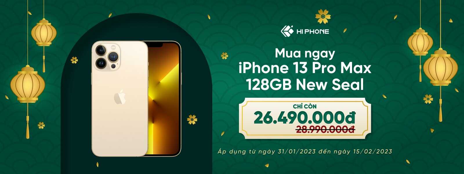 iphone 13 pro max 128gb new seal vn/a
